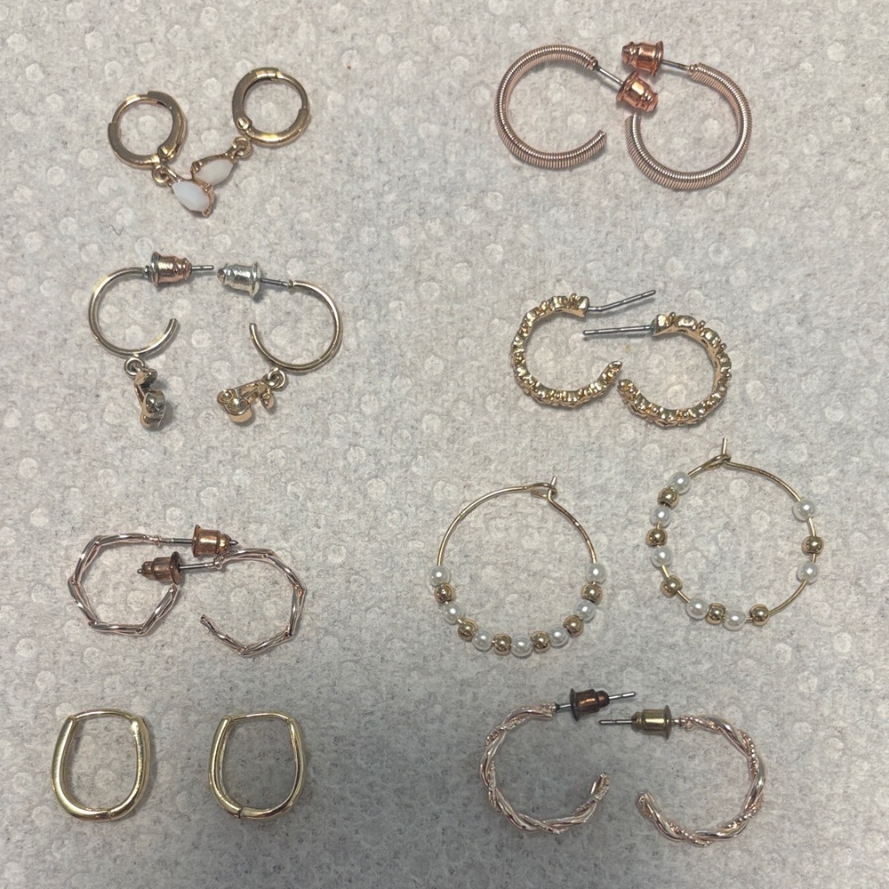 Gold hoop set